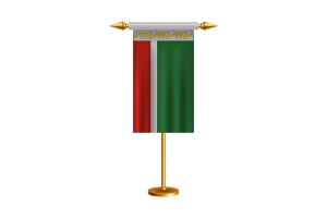Chechnya Ceremonial Flag Vector Free flag