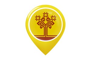 Chuvashia Flag Map Pin Icon flag