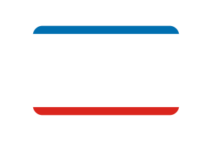 Crimean Peninsula Flag Rounded Rectangle Vector Illustration flag