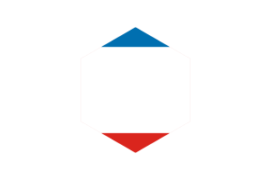 Crimean Peninsula Flag Hexagon Shape flag
