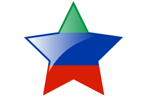 Dagestan Flag Star Icon flag