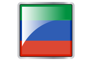 Dagestan Flag Square icon flag