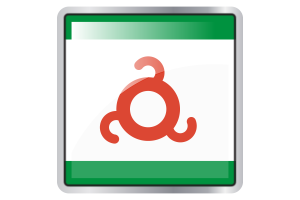 Ingushetia Flag Square icon flag