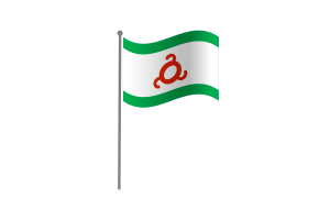 Waving Flag of Ingushetia flag