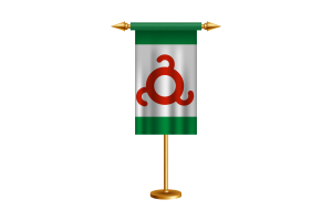 Ingushetia Ceremonial Flag Vector Free flag