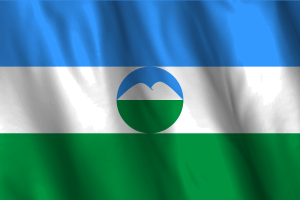 National Flag of Kabardino-Balkarian Republic flag