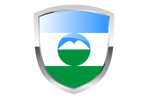 National Flag of Kabardino-Balkarian Republic Clipart flag