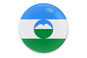 Kabardino-Balkarian Republic Flag Vector Art flag