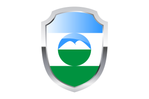 Kabardino-Balkarian Republic Shield Logo flag