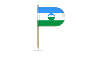 Kabardino-Balkarian Republic Flag for Desk, Table flag