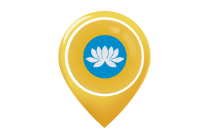 Republic of Kalmykia Flag Map Pin Icon flag