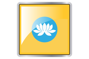 Republic of Kalmykia Flag Square icon flag