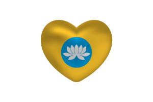 Love of Republic of Kalmykia Heart Shape flag