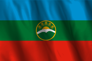 National Flag of Karachay Cherkessia flag