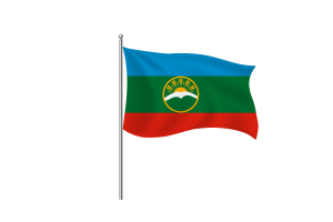 Karachay Cherkessia Flag Clipart flag