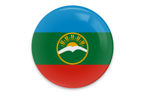 Karachay Cherkessia Flag Vector Art flag