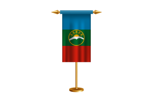 Karachay Cherkessia Ceremonial Flag Vector Free flag