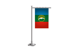 Karachay Cherkessia Standing Flag flag