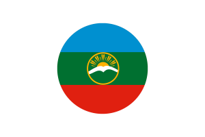 Karachay Cherkessia Flag Circle Vector Free flag