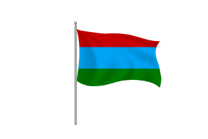 Republic of Karelia Flag Clipart flag