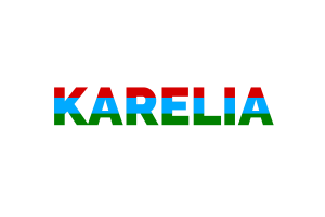 Republic of Karelia Text Art flag
