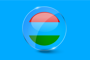 Republic of Karelia Flag Glossy Round Button flag