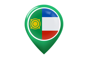 Khakassia Flag Map Pin Icon flag