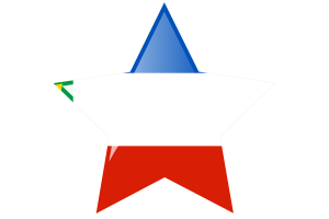 Khakassia Flag Star Icon flag