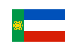 Khakassia Flag Vector Illustration flag