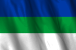 National Flag of Komi Republic flag