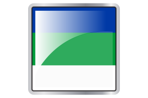 Komi Republic Flag Square icon flag