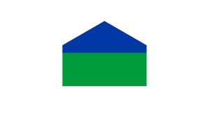 Komi Republic Flag Hexagon Shape flag