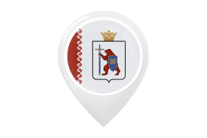 Mari El Flag Map Pin Icon flag