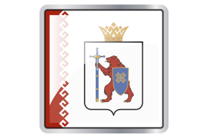 Mari El Flag Square icon flag