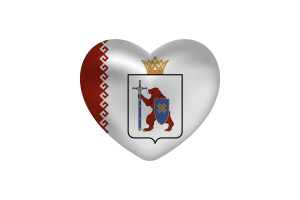 Love of Mari El Heart Shape flag