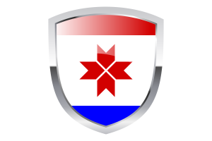 National Flag of Mordovia Clipart flag
