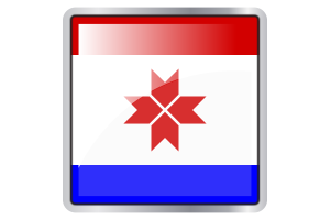 Mordovia Flag Square icon flag