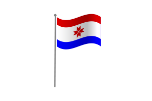 Waving Flag of Mordovia flag