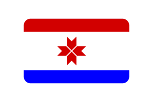 Mordovia Flag Rounded Rectangle Vector Illustration flag
