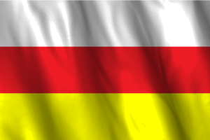 National Flag of North Ossetia Alania flag