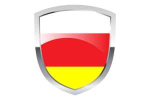National Flag of North Ossetia Alania Clipart flag