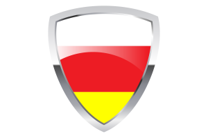 North Ossetia Alania Shield Flag flag