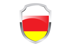 North Ossetia Alania Shield Logo flag