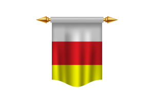 North Ossetia Alania Flag Royal Banner flag