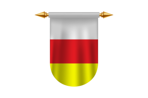 North Ossetia Alania Flag Emblem Vector Images flag