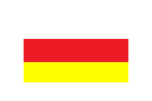 North Ossetia Alania Flag Vector Illustration flag