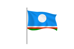 Sakha Flag Clipart flag