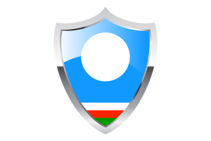 Sakha Flag with Medieval Heater Shield flag