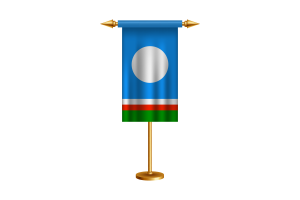 Sakha Ceremonial Flag Vector Free flag