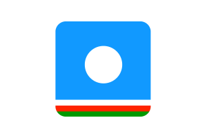 Sakha Flag Square Rounded Shape flag